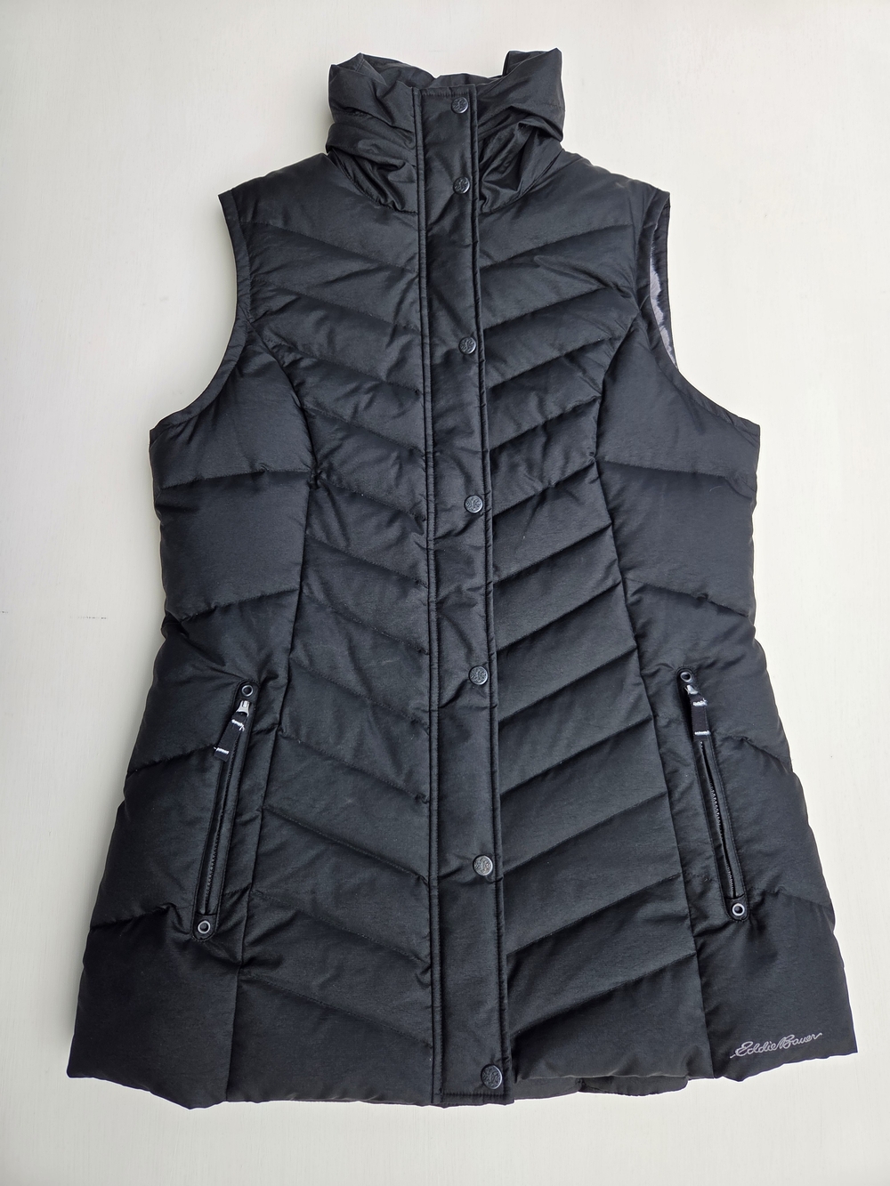 Eddie Bauer Women's Sun Valley Black Down Vest Size-Large